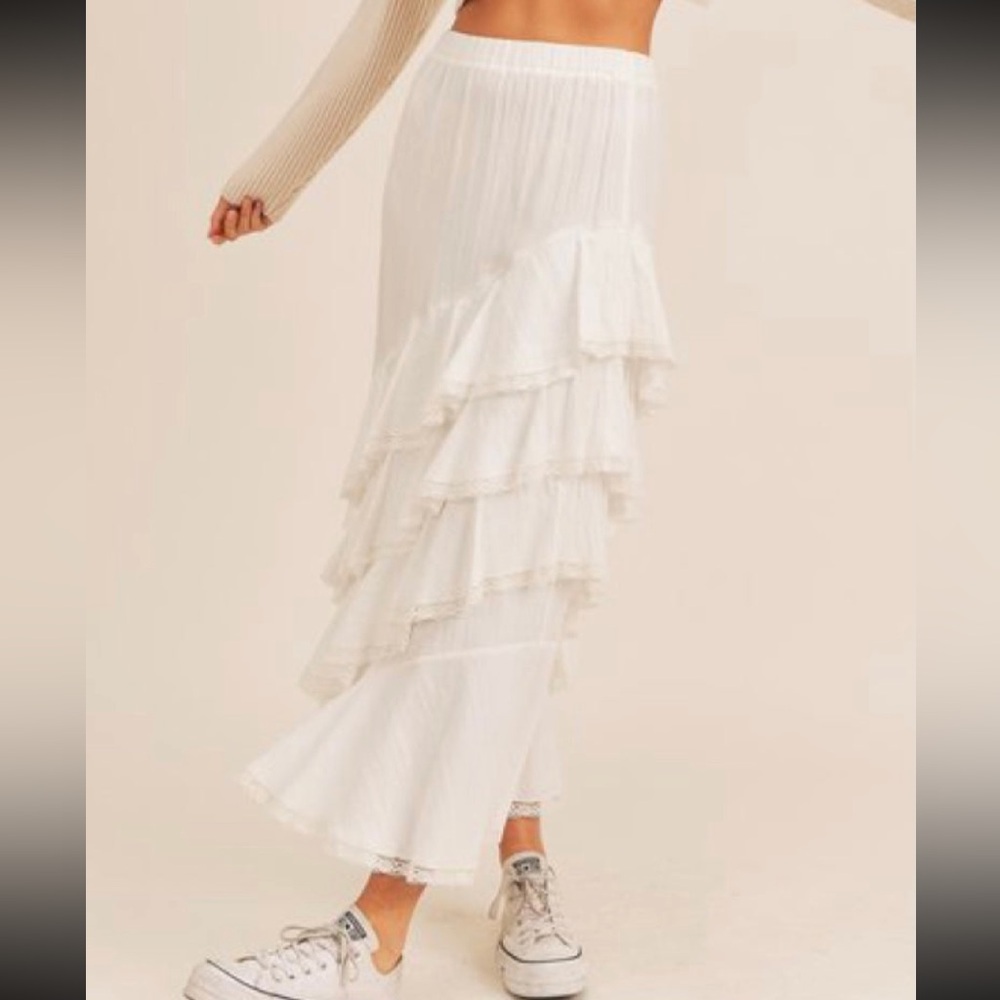 Mable maxi skirt white NWT - Picture 5 of 6